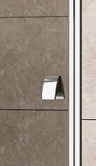 Alu glänzend + Griff Chrom